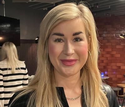 Influencern Sara Mobäck gillar SSDF:s event. ”De är inspirerande med bra gäster. Jag kände att jag bara måste komma ikväll”.